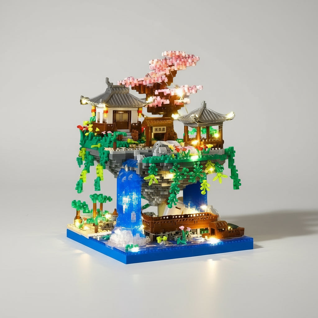 Treehouse with waterfall | Building Blocks