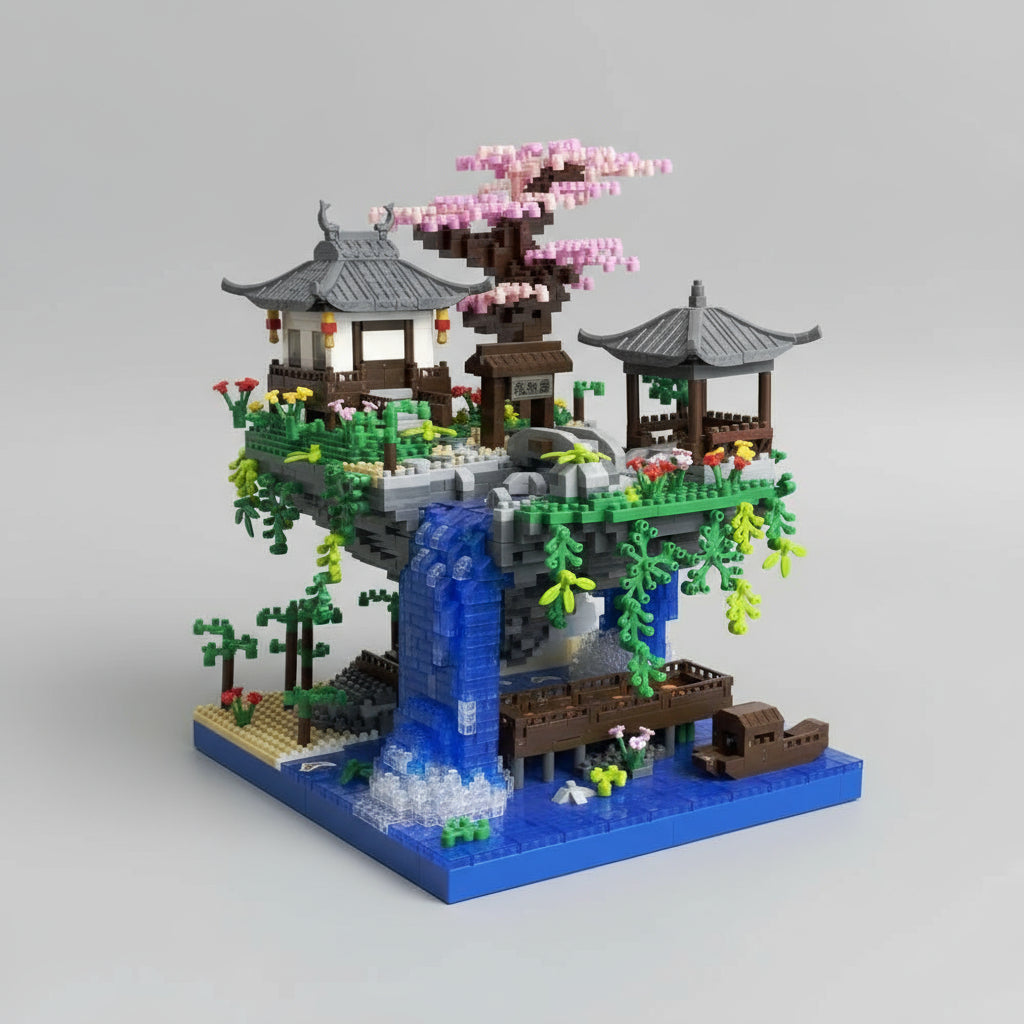 Treehouse with waterfall | Building Blocks