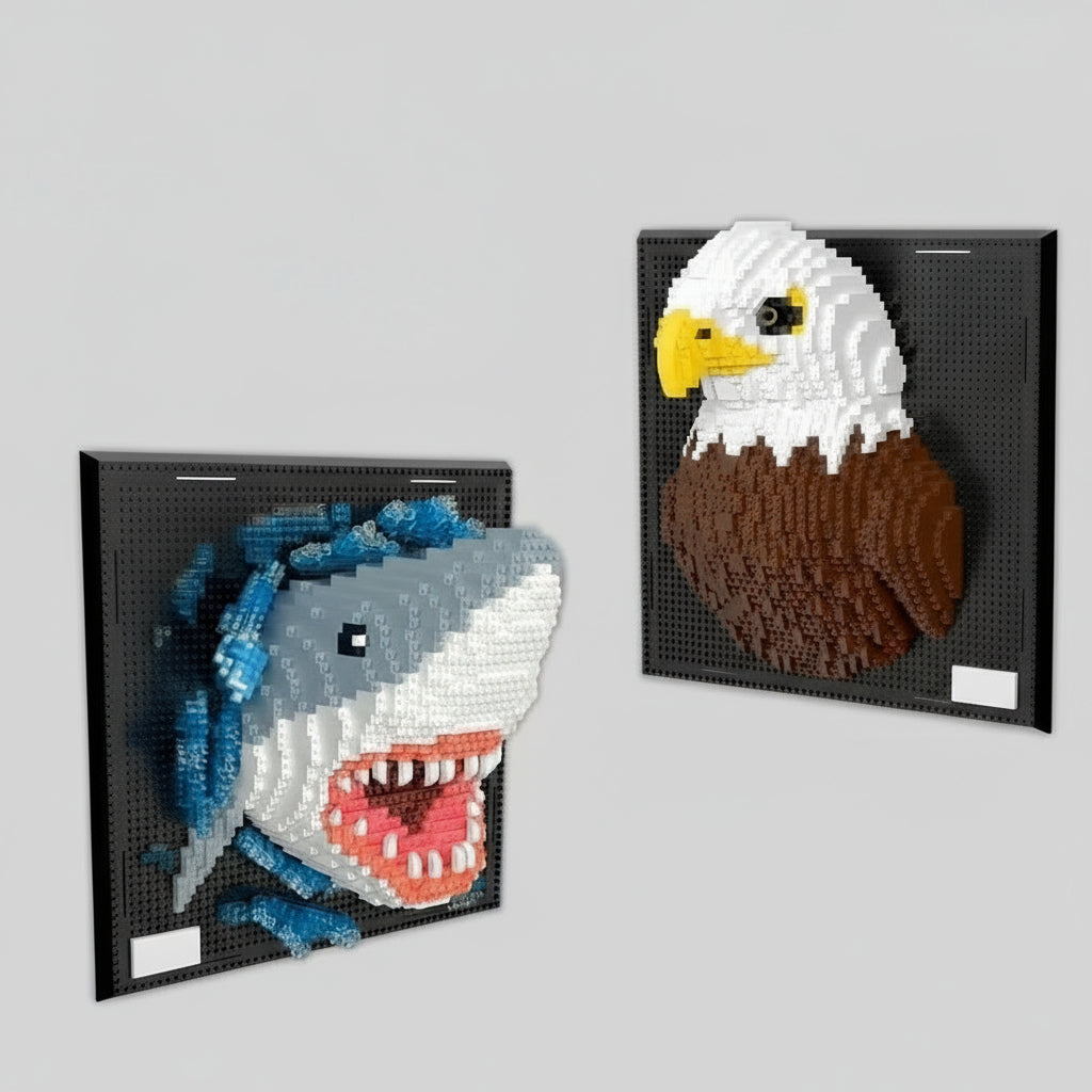 Shark on Building Plate | Building Blocks