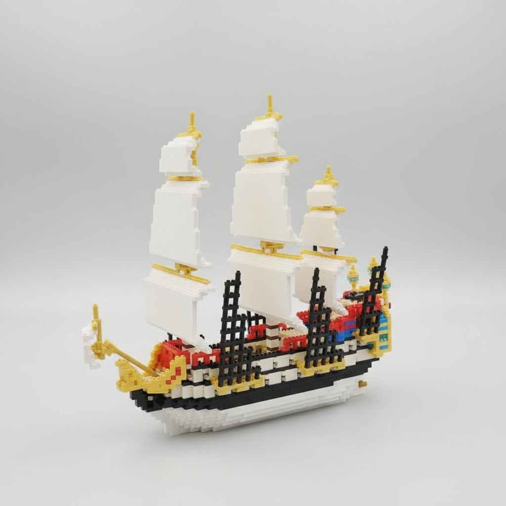 Piraten Zeilboot Bouwblokjes