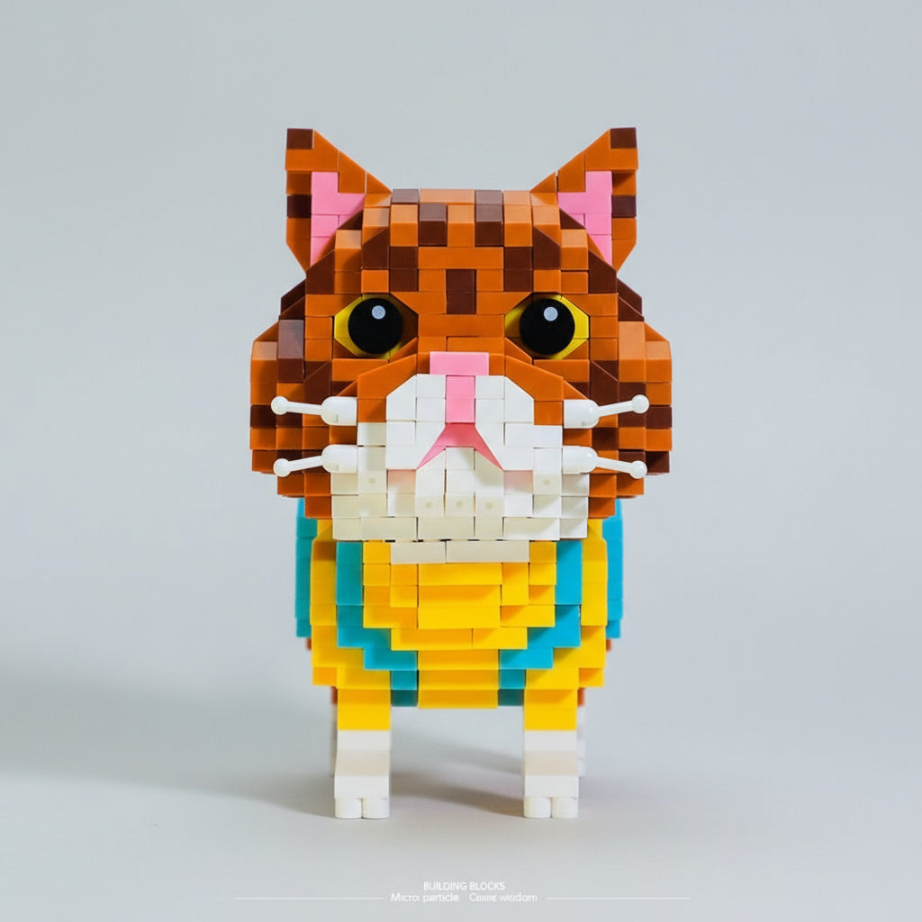 Schattige Kat Bouwblokjes