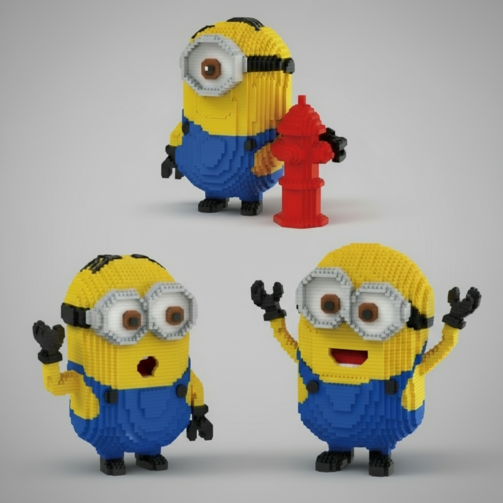 Yellow Creature Family | Building Blocks