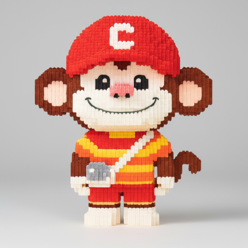 Monkey with Cap | Building Blocks