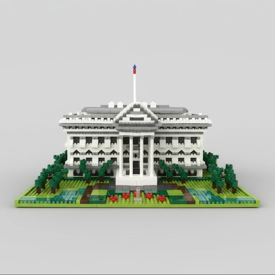 Witte Huis Bouwblokjes