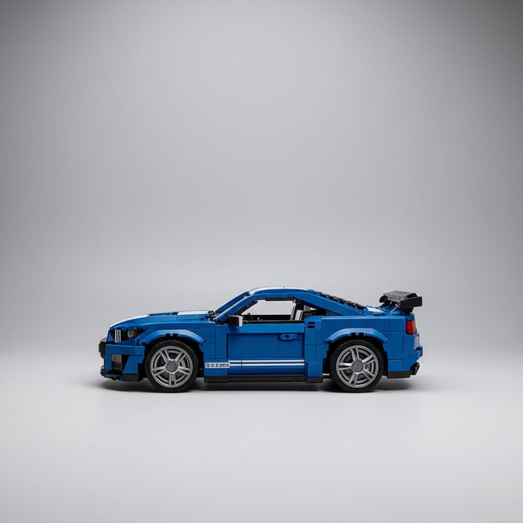 Cool blue sports car | Building blocks