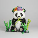Panda with flower crown | Building blocks