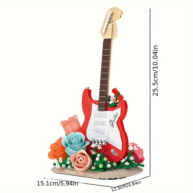 Guitar with Flowers | Building Blocks