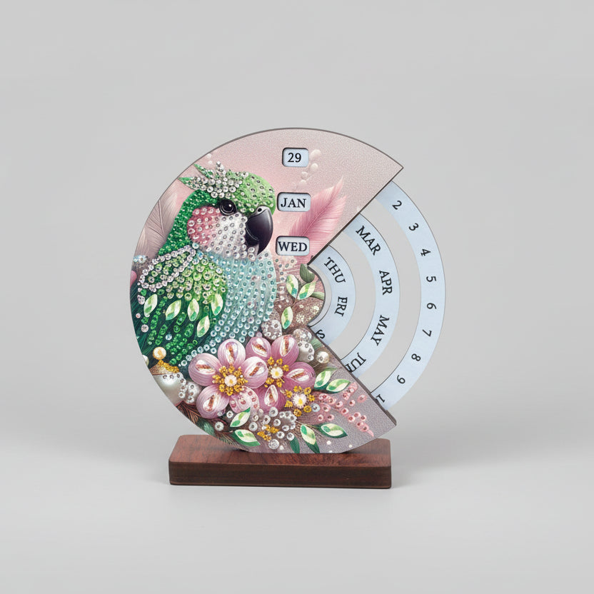 Green Bird | Calendar | Diamond Painting