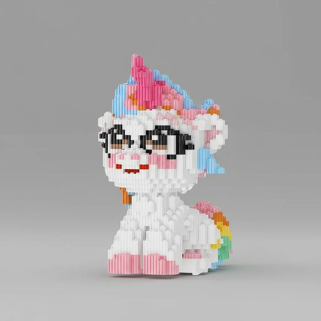 Sitting unicorn | Building bricks