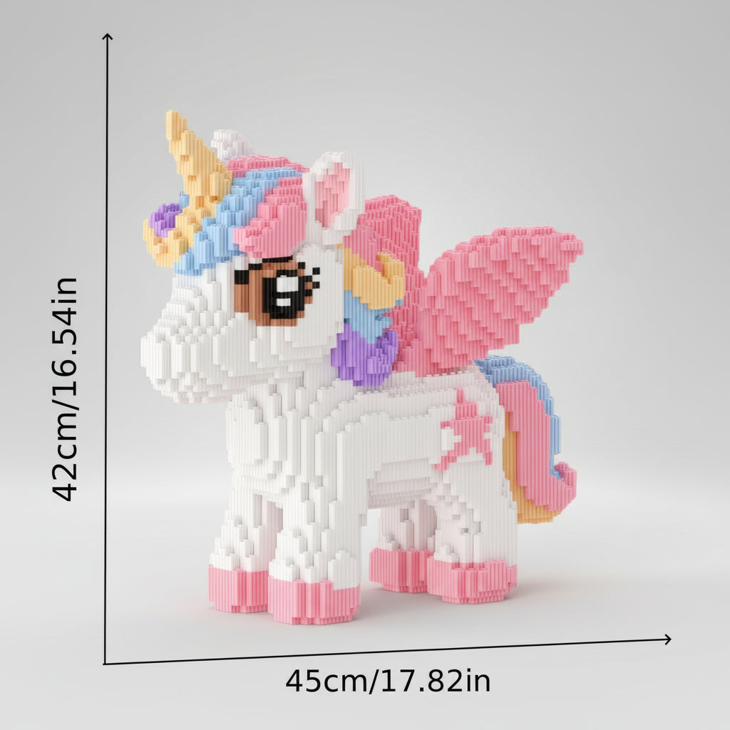 Mega Pastel Unicorn | Building Blocks