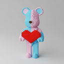 Blue-Pink bear | Building blocks