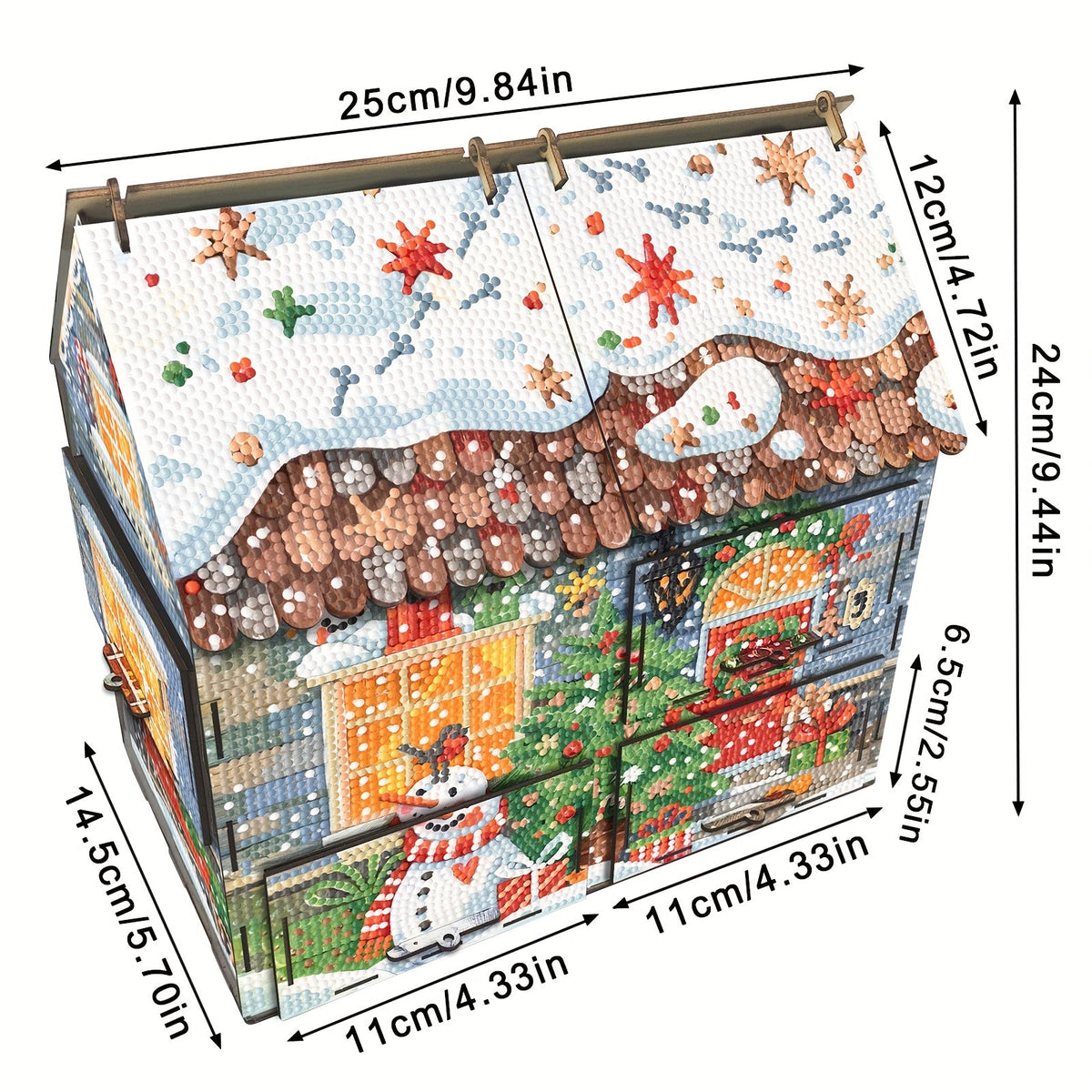 House with Drawers | Building Kit | Diamond Painting