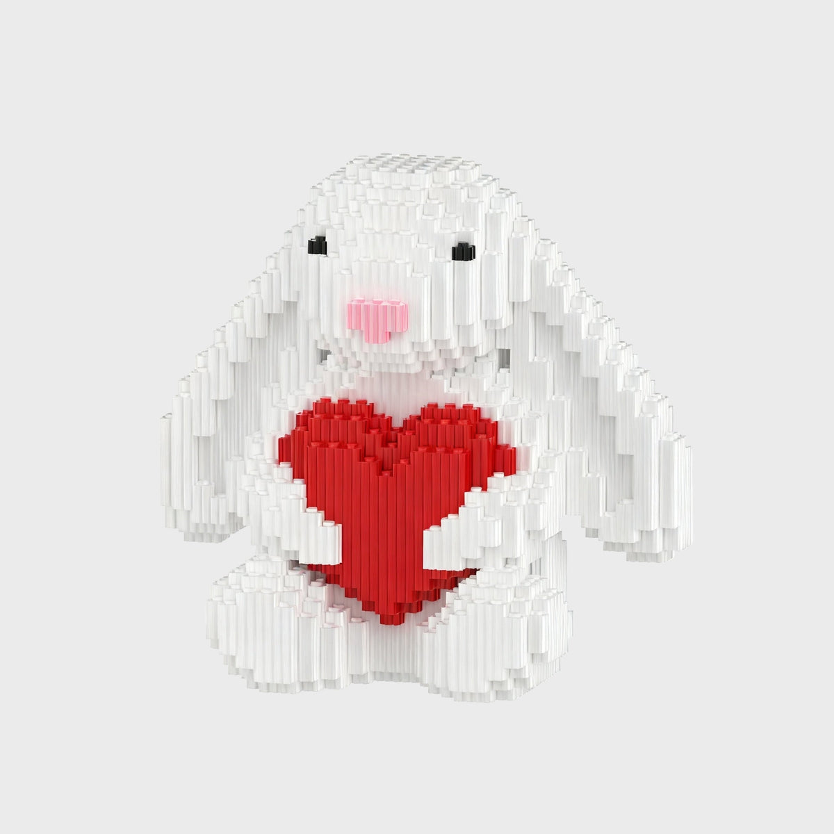 Cute Rabbit with Heart | Building Blocks