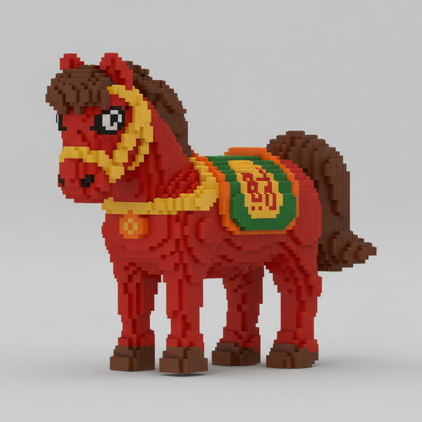 Red horse | Building blocks