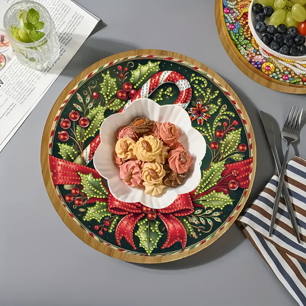 Merry Christmas | Serving tray | Diamond painting