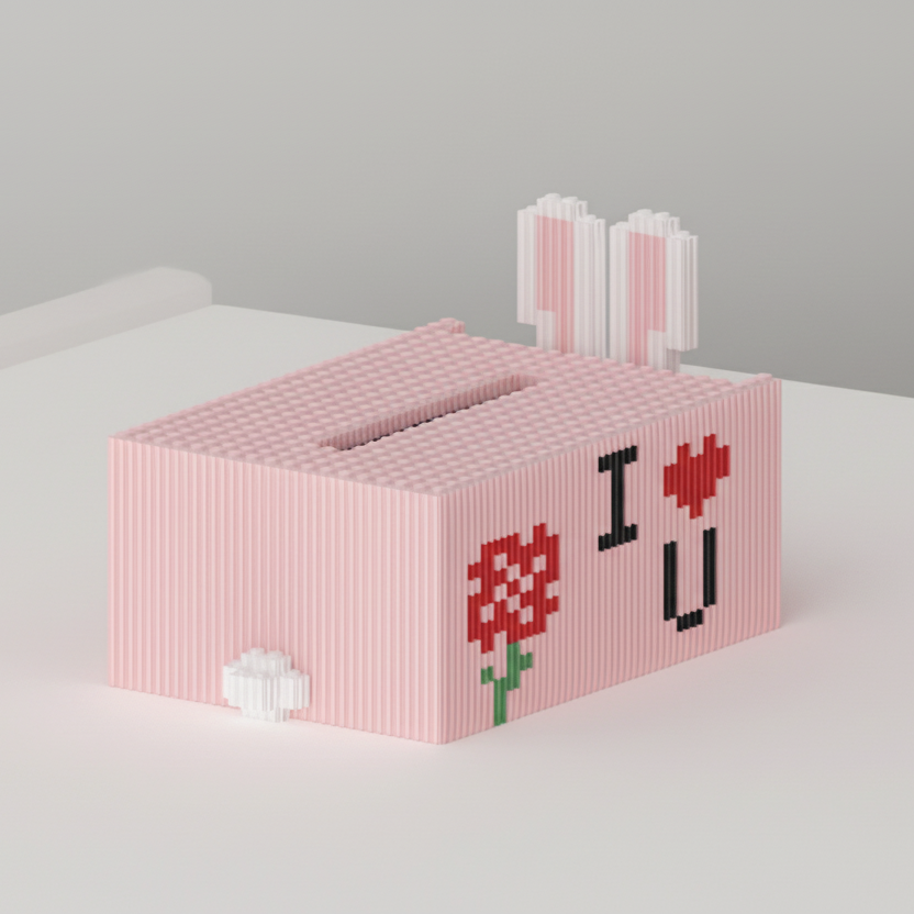 Rabbit Tissue Box | Building Blocks