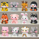 Mini animals | 12 pieces | Building bricks