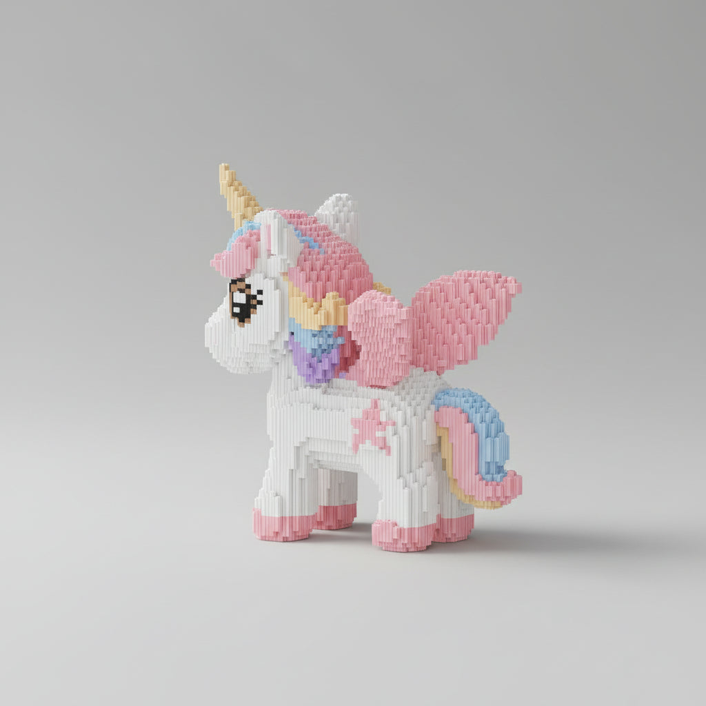 Mega Pastel Unicorn | Building Blocks