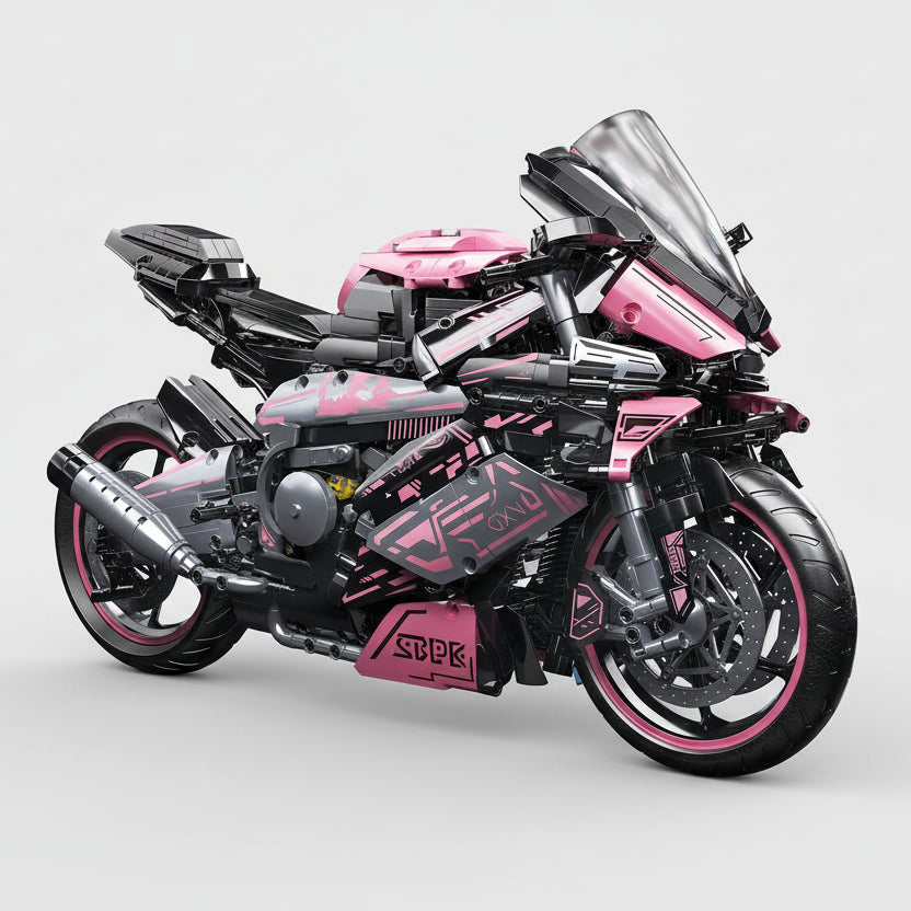 Mega pink motorcycle | Building blocks
