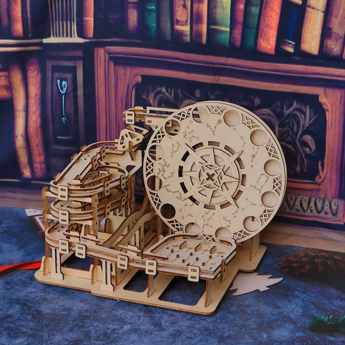 Mechanical Marble Run | Wooden Construction Kit
