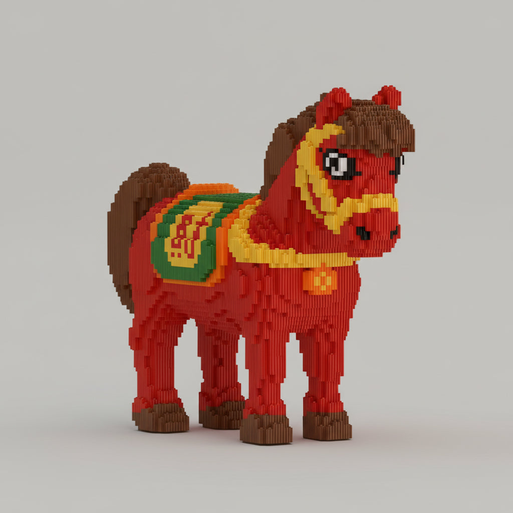 Red horse | Building blocks