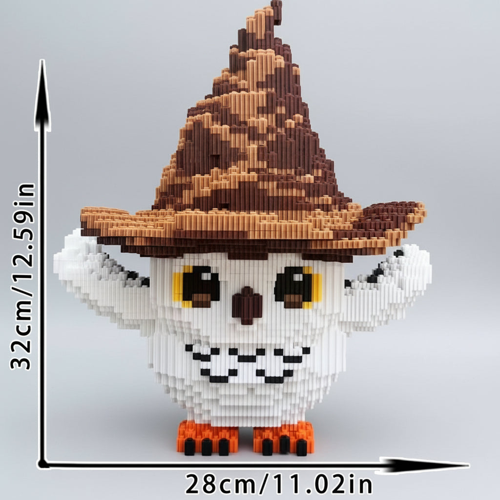 Owl with hat | Building bricks