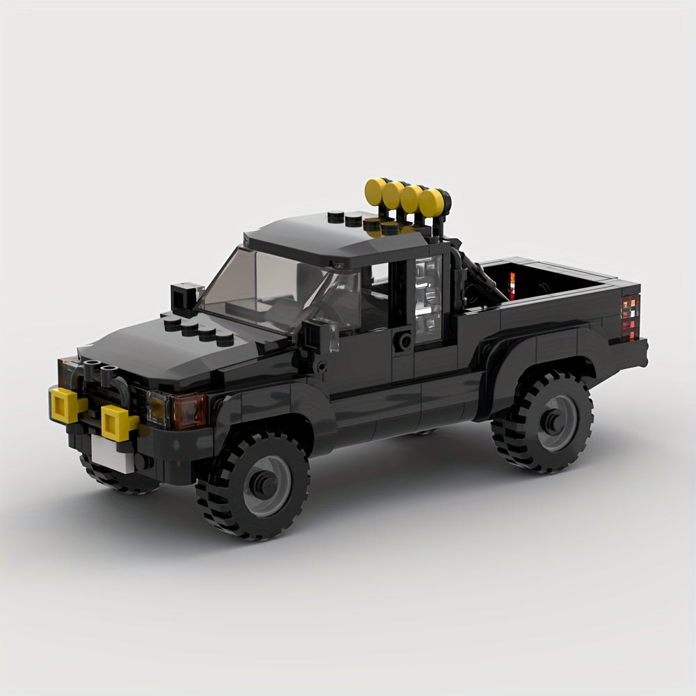 Black pickup truck | Building blocks