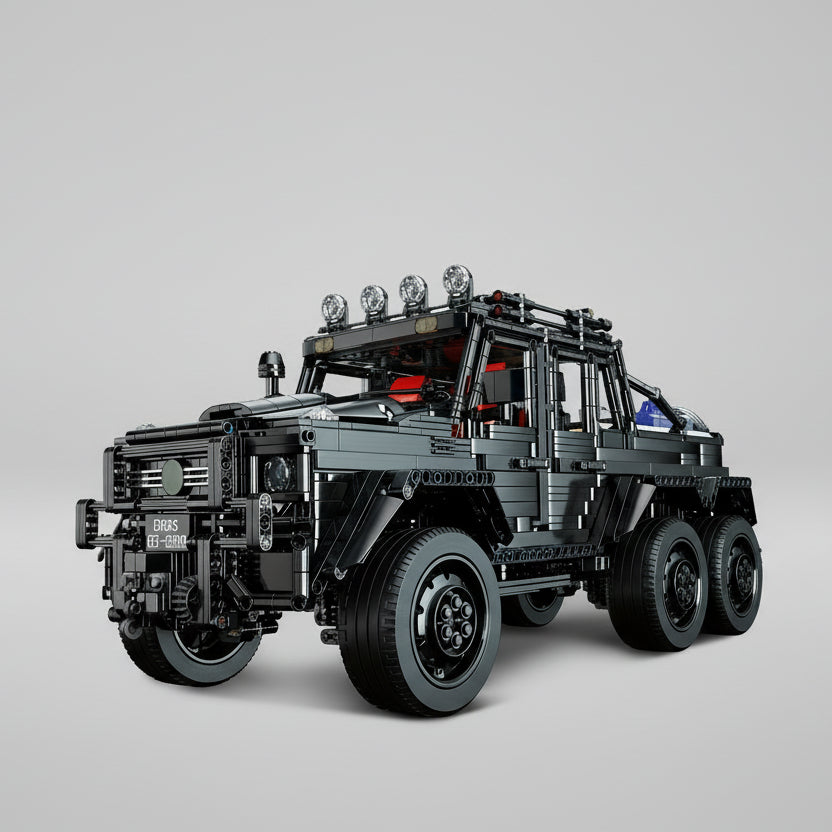 Mega black 6x6 off-road vehicle | Building blocks