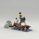 Pirate ship on water | Building blocks