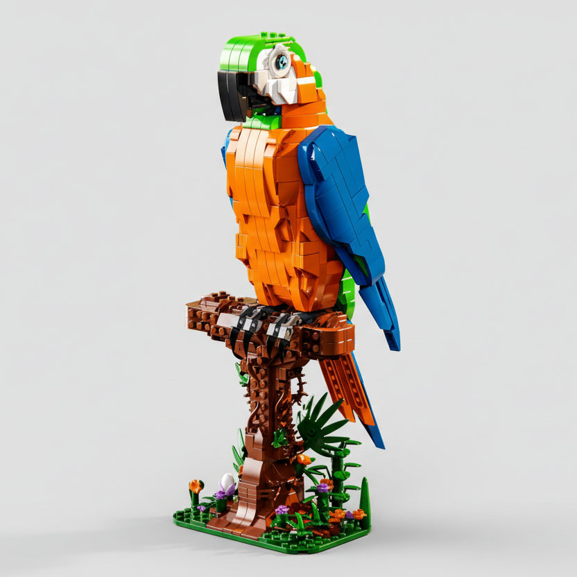 Parrot on a branch | Building blocks