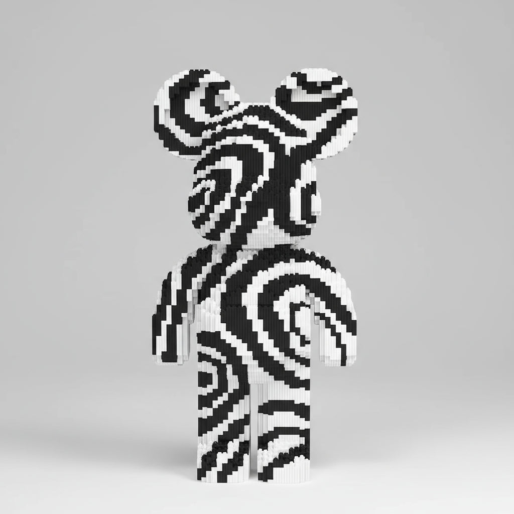 Black-and-white bear | Building blocks