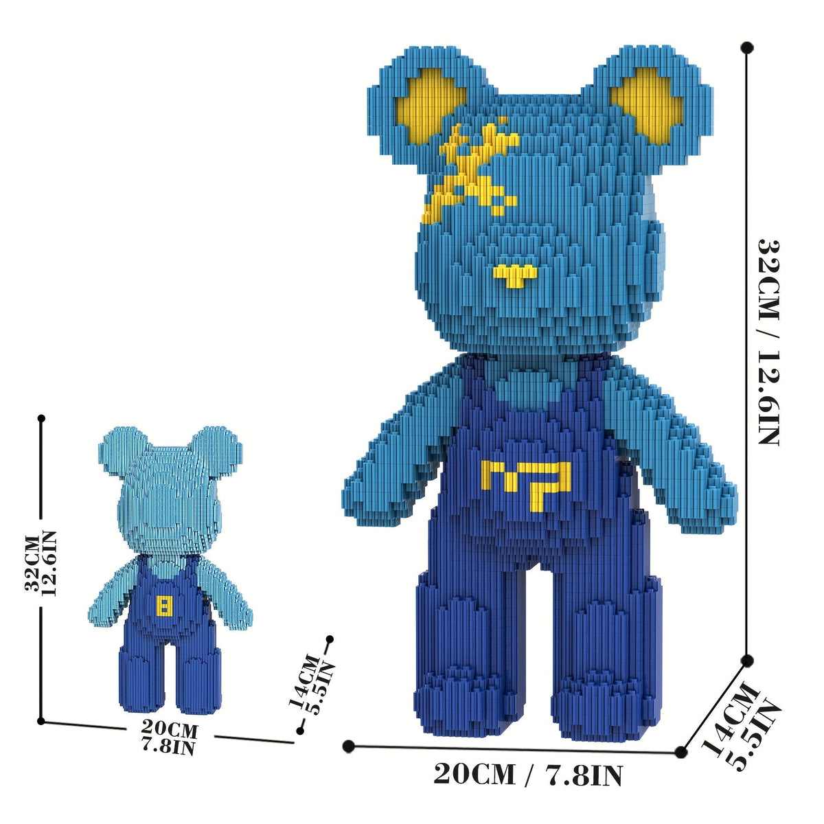 Bear with blue overalls | Building blocks