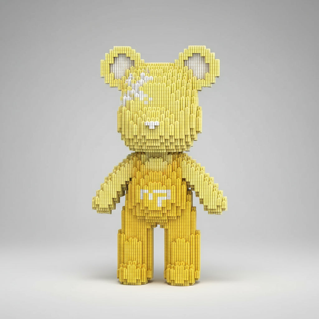 Bear with yellow overalls | Building blocks