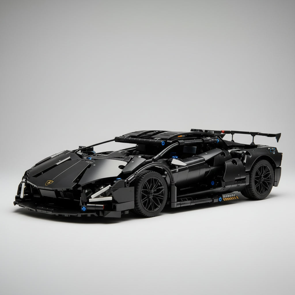Luxury black sports car | Building blocks