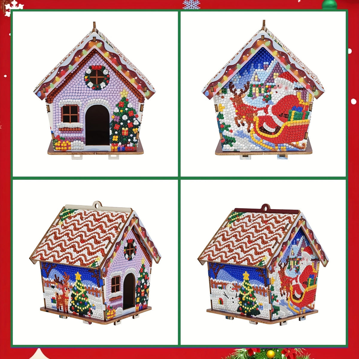 Christmas House | Hanger for the Tree | Diamond Painting