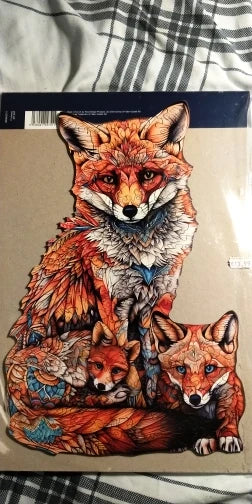 Fox with little foxes | Wooden Puzzle