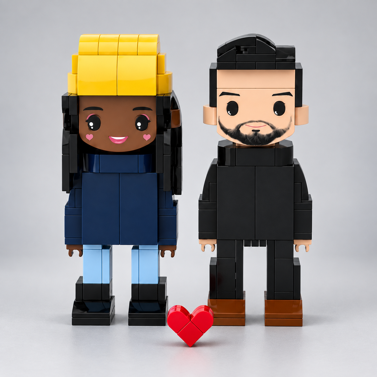 Your Own Photo as a Building Block Figure – 2 People | Building Blocks