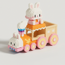 Rabbit on Train | Pen Holder | Building Blocks