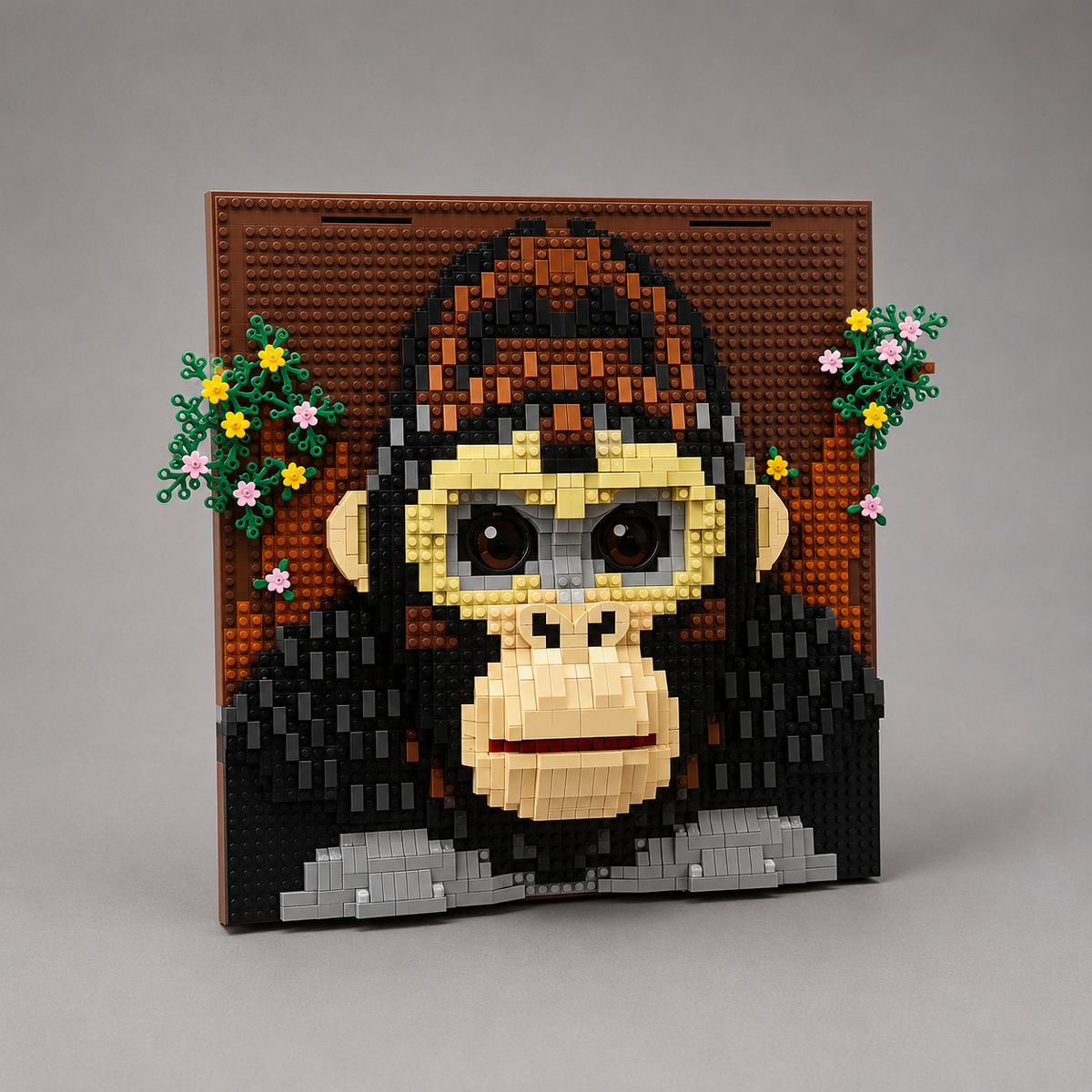 Monkey on baseplate | Building blocks