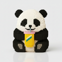 Panda with Milkshake | Building Blocks