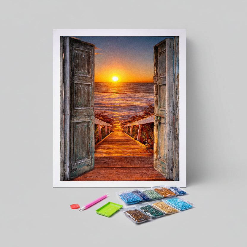 Romantic Beach Path | Diamond Painting