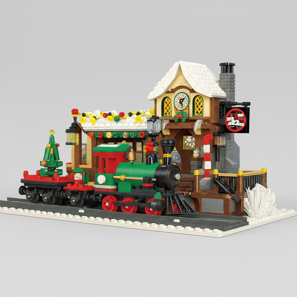 Christmas Train Station | Building Blocks