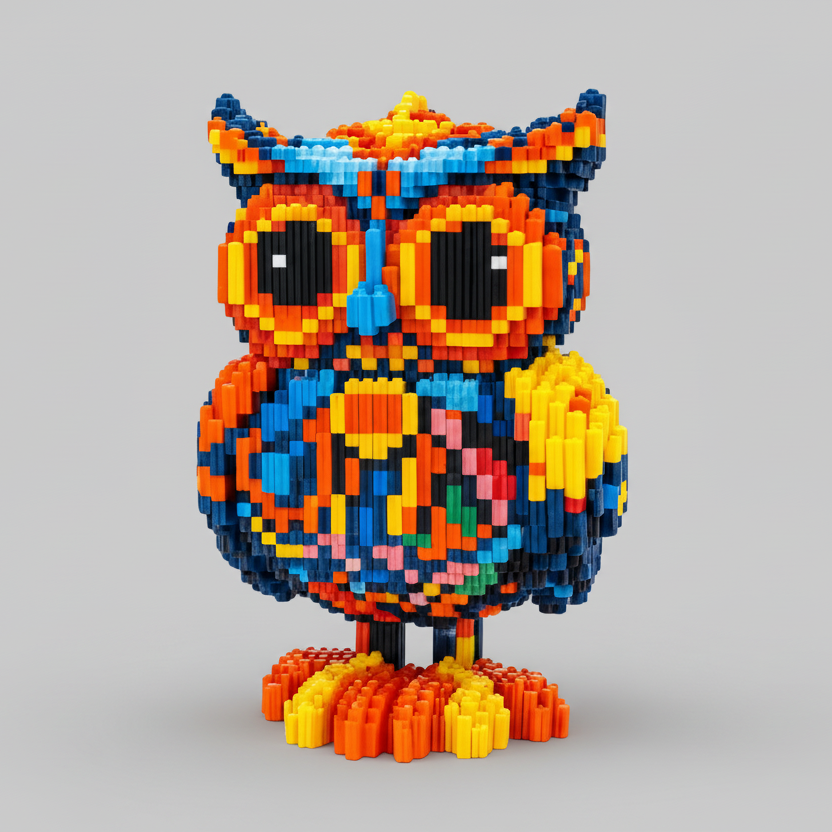 Colorful Owl | Building Blocks