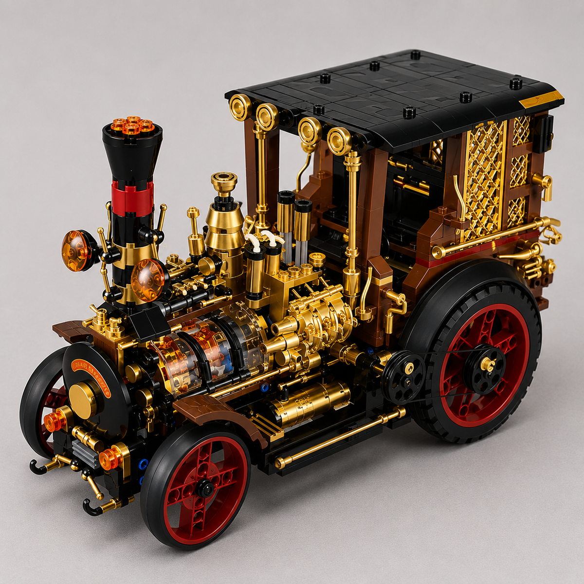 Mega Retro Steam Car | Building Blocks