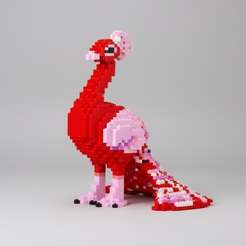 Red peacock | Building blocks