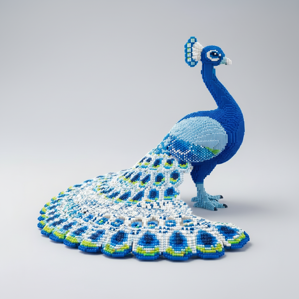 MEGA Beautiful Peacock | Building Blocks