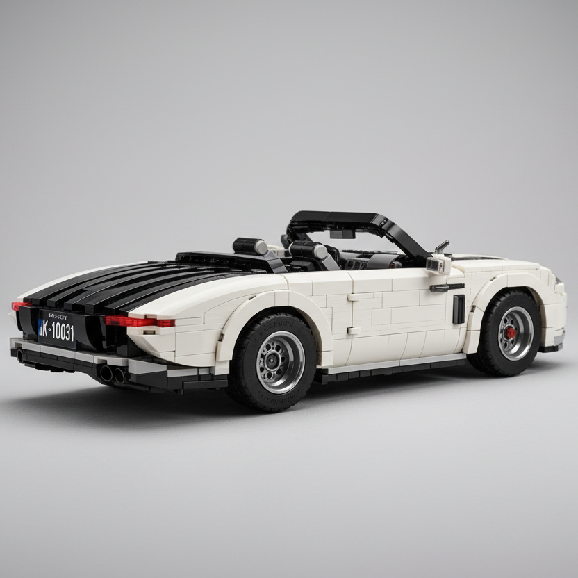 White saloon car | Building blocks