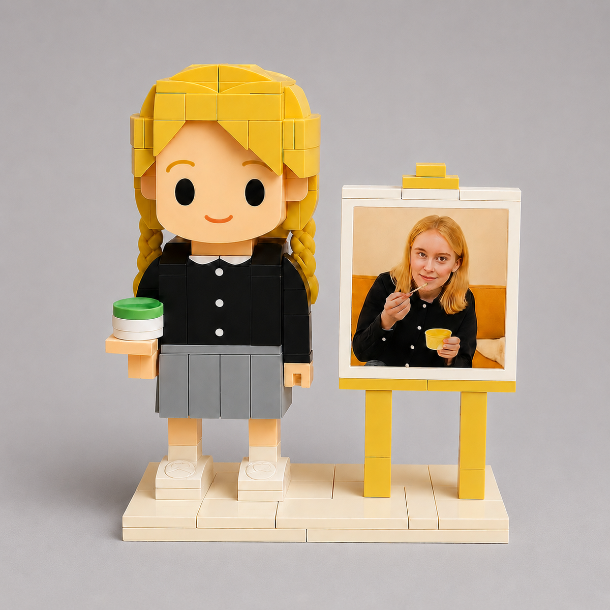 Your Own Photo as a Building Block Figure – 1 Person Personalized | Building Blocks