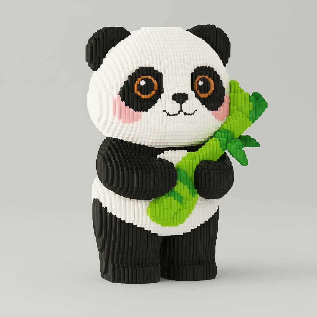 MEGA Panda with Bamboo | Building Blocks