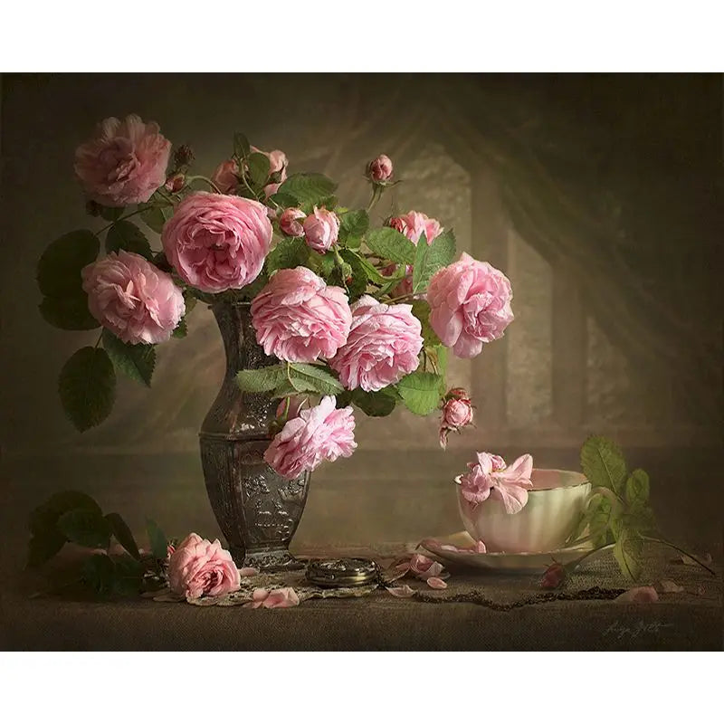 Pink Roses | Paint by Numbers
